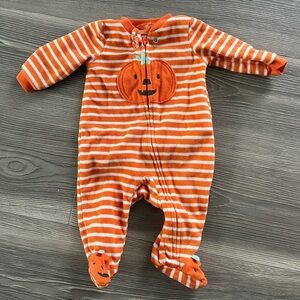 BUNDLE of baby girl Halloween items newborn/0-3 months - tutu, pjs, socks